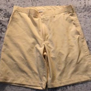 Yellow golf shorts